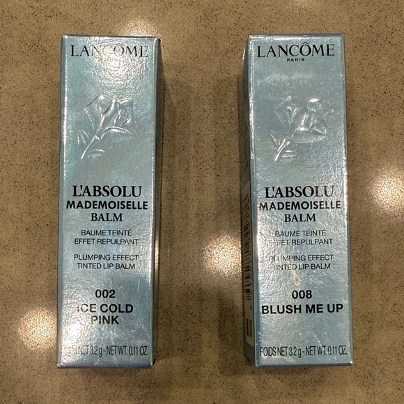 Lancome L'Absolu Mademoiselle Balm - Ice Cold Pink & Blush Me Up